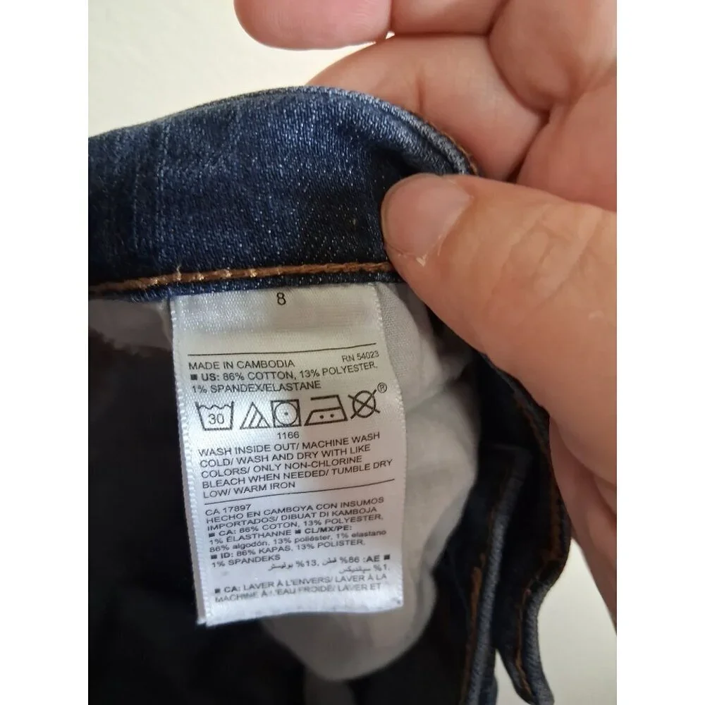 Old Navy Original Boot Cut Denim Blue Jeans Women's Size 8